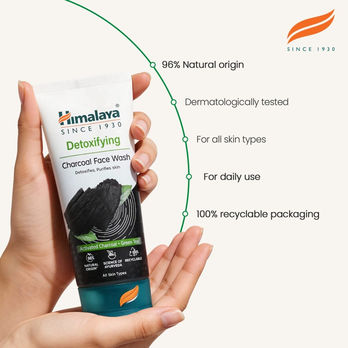 H.Charcoal.FaceWash.50ml - Image 4